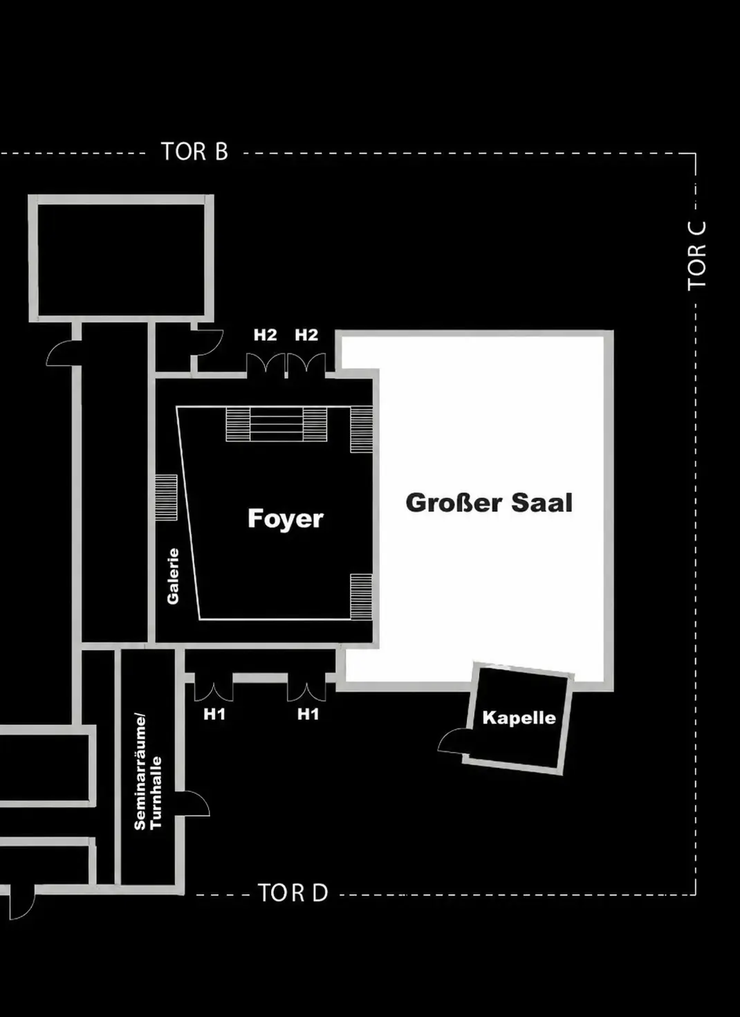 Grundriss Großer Saal