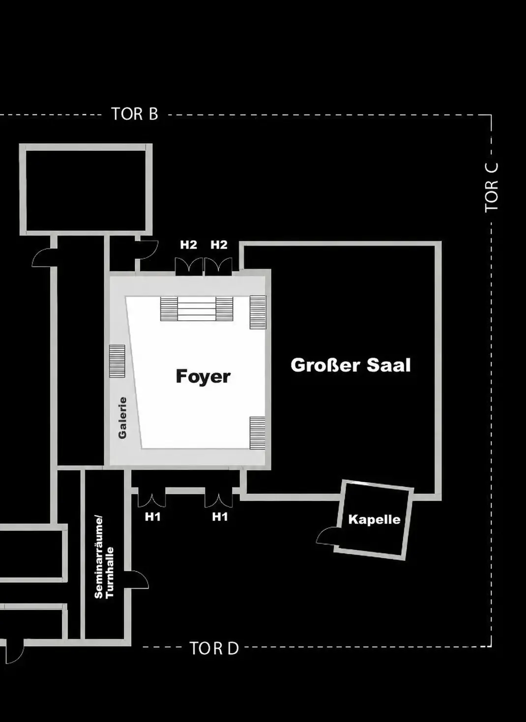 Grundriss Foyer